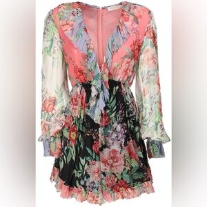 Bellitude Flutter Playsuit in spliced Zimmermann